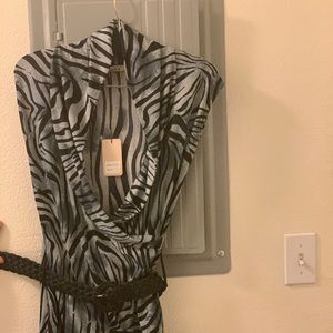 NEW Zebra print dress with belt